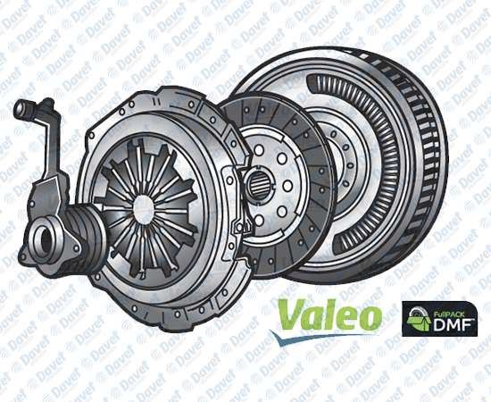 VALEO 837321 Volan + Baski + Balata + Rulman Transporter T5 2.5 Tdi 04>09 130 Ps Axd / Bnz